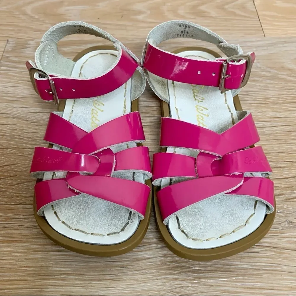 Salt Water Baby Girl Size 7 Pink Sandals
